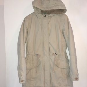 United Colors of Benetton Beige Jacket Parka Sz 6